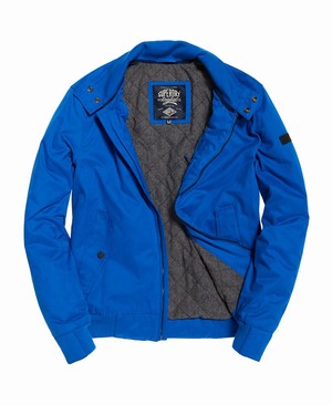 Superdry Nordic Harrington Férfi Kabát Kék | RBNXM4893